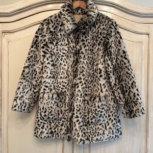 Rebecca Taylor Faux fur lynx coat Rare  Piece